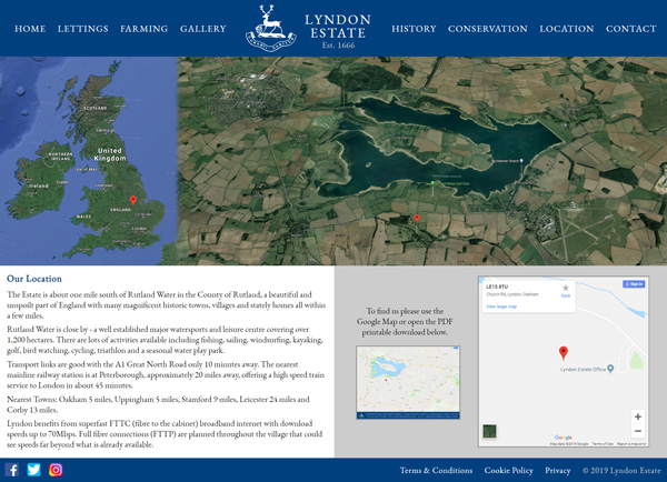 Lyndon Estate Location Page