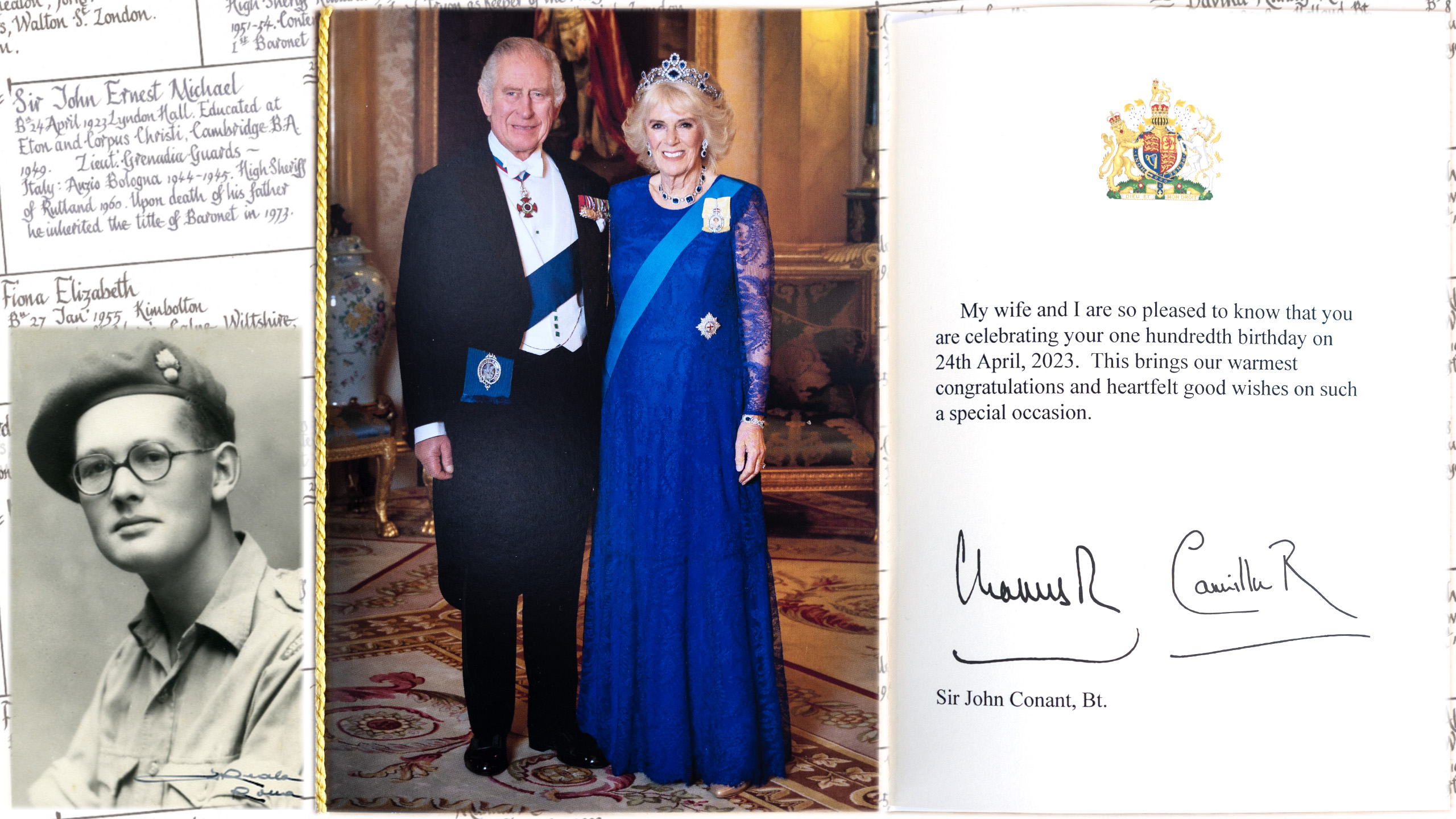 Sir John Conant, 100th Birthday, 24th April 2023